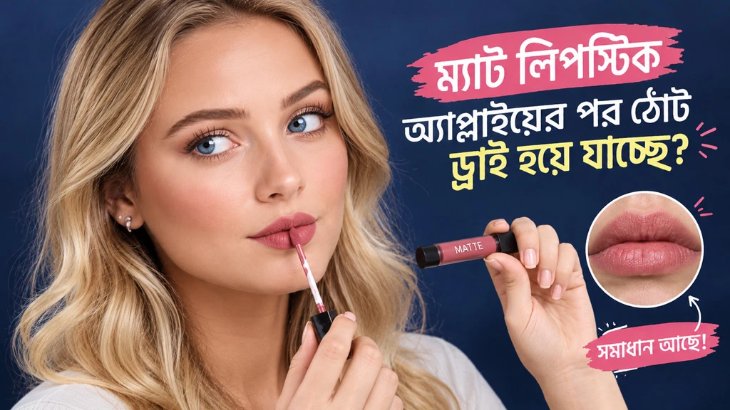 ম্যাট লিপস্টিক অ্যাপ্লাইয়ের পর ঠোঁট ড্রাই হয়ে যাচ্ছে?