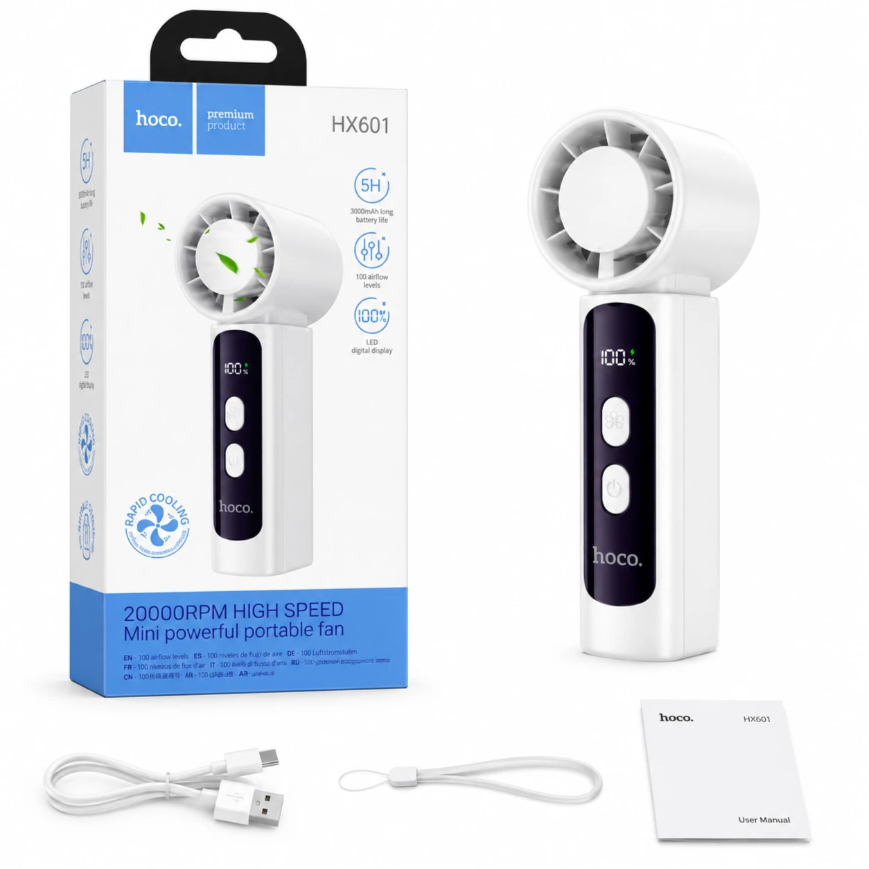 HOCO HX601 Mini Powerful Portable Fan